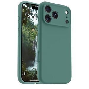 Green Silicone Phone Case iPhone 17 pro